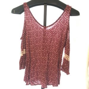 Lace Floral Off-the-Shoulder Top